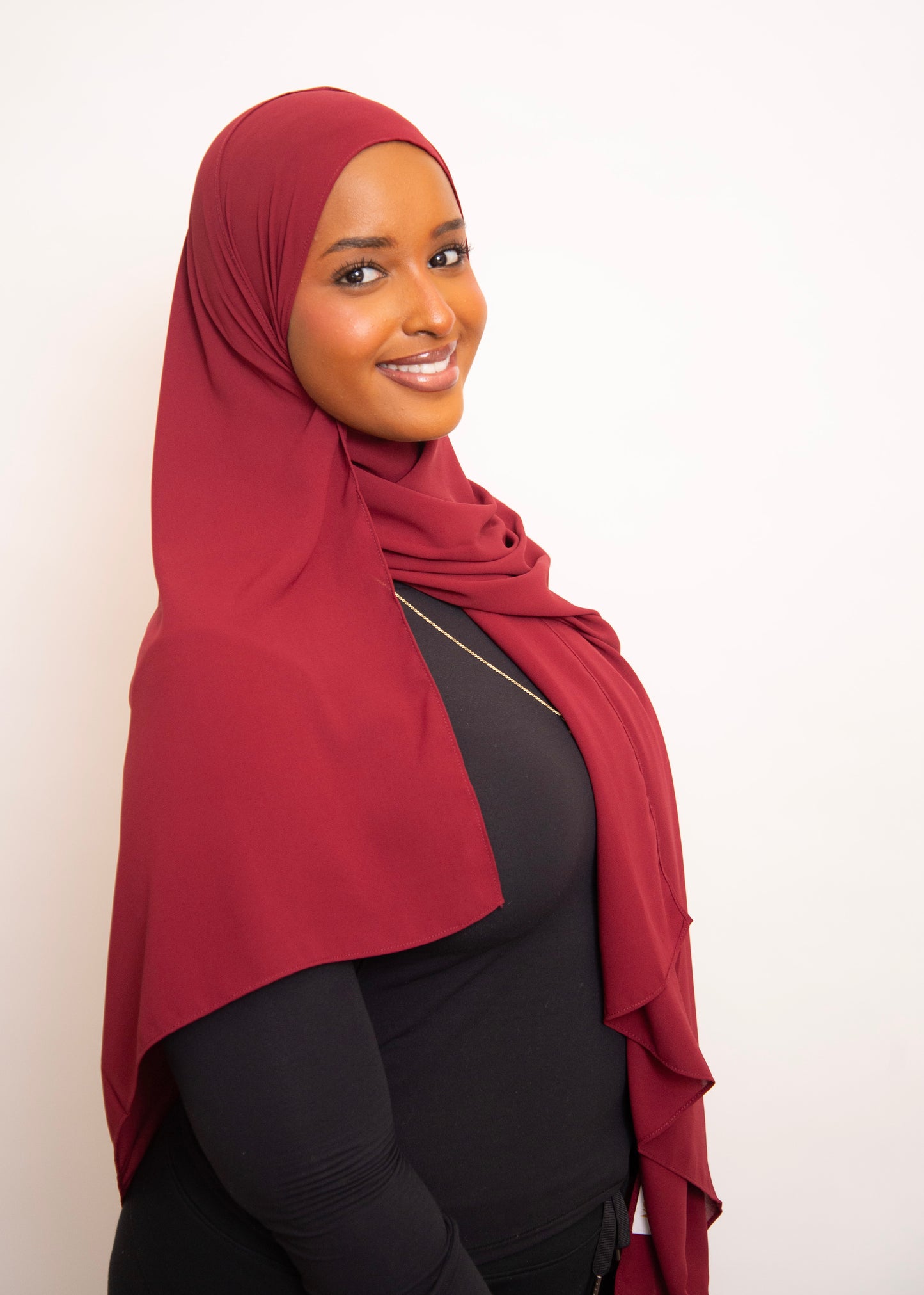 Light Chiffon Hijab in Baby Blue – Soft, Breathable & Elegant Scarf