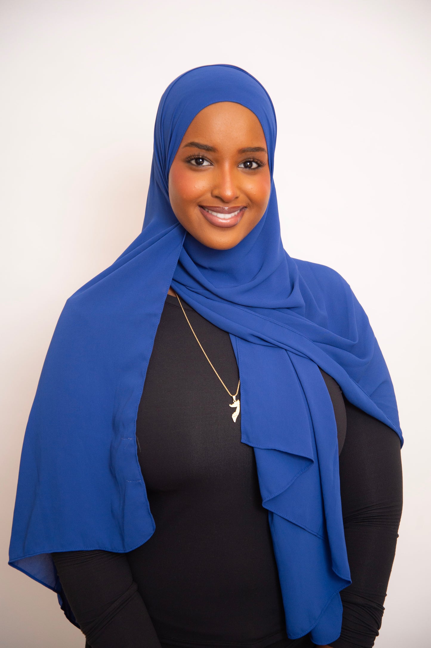 Light Chiffon Hijab in Baby Blue – Soft, Breathable & Elegant Scarf