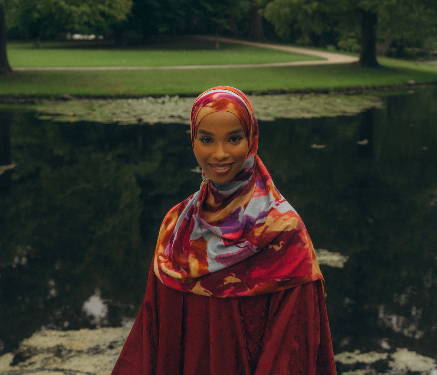 Modal Bamboo Print Hijab