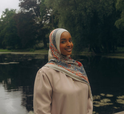 Lightweight Modal Print Hijab – Soft, Breathable & Elegant Scarf