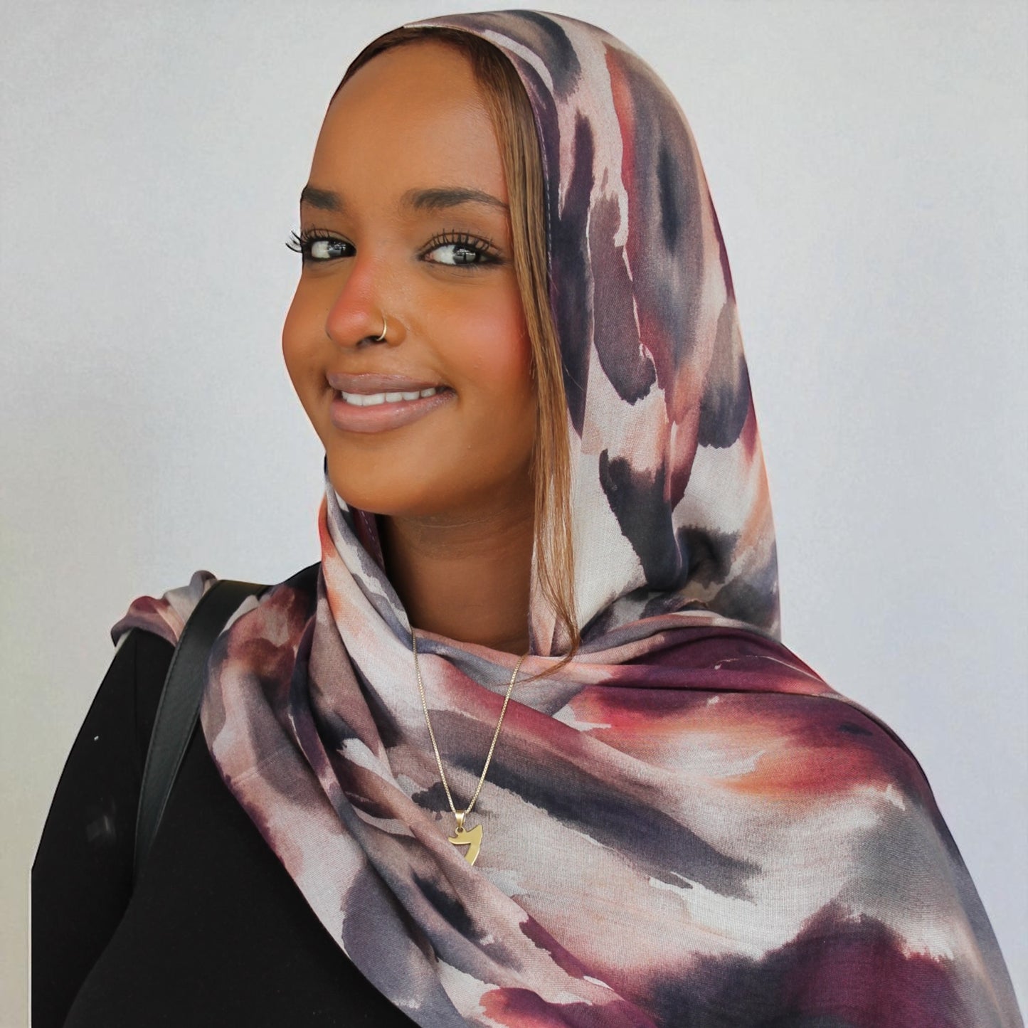Modal Bamboo Print Hijab