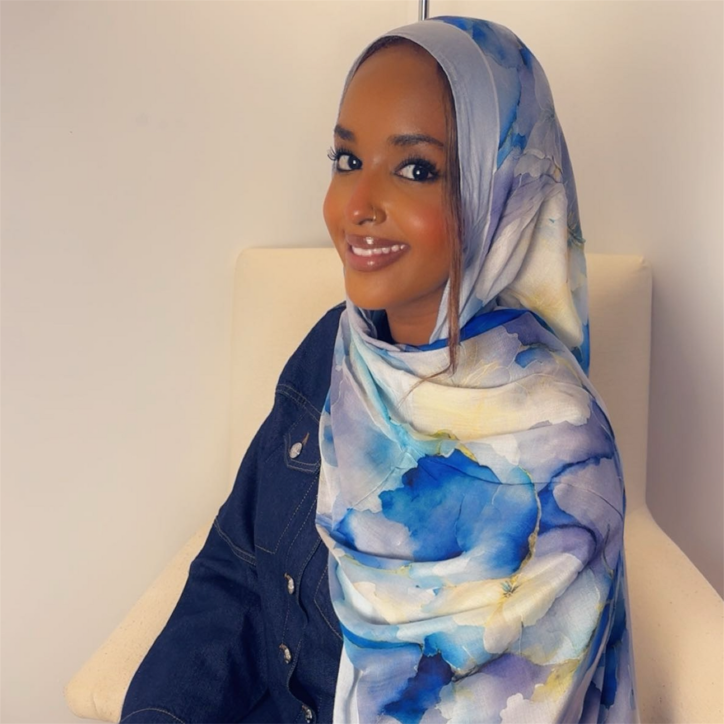 Modal Bamboo Print Hijab