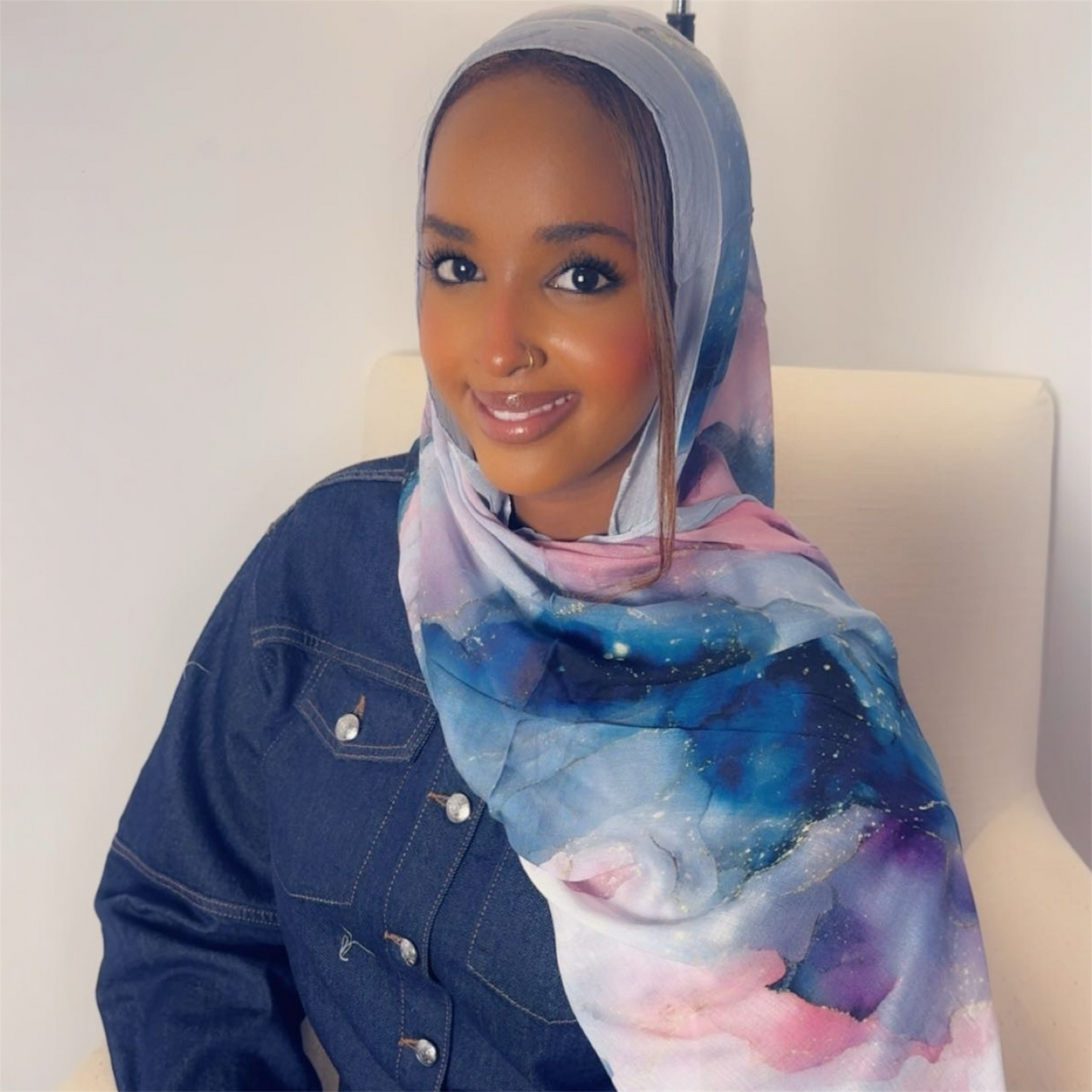 Modal Bamboo Print Hijab