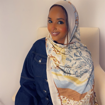 Modal Bamboo Print Hijab