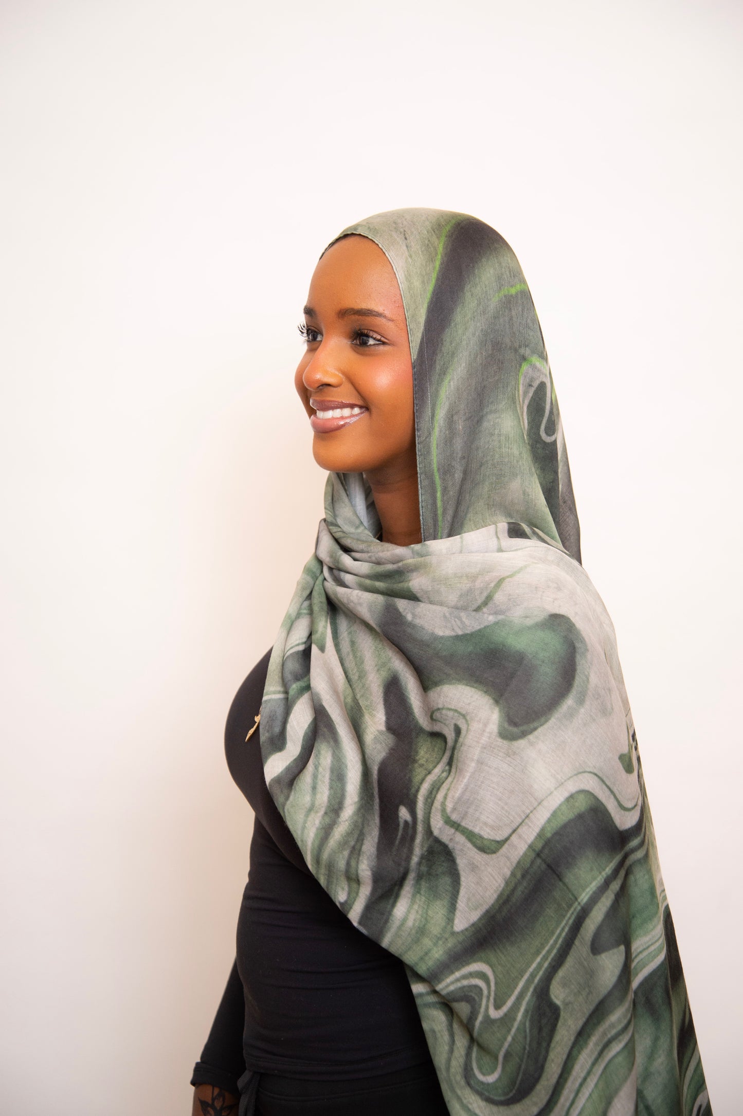 Modal Bamboo Print Hijab