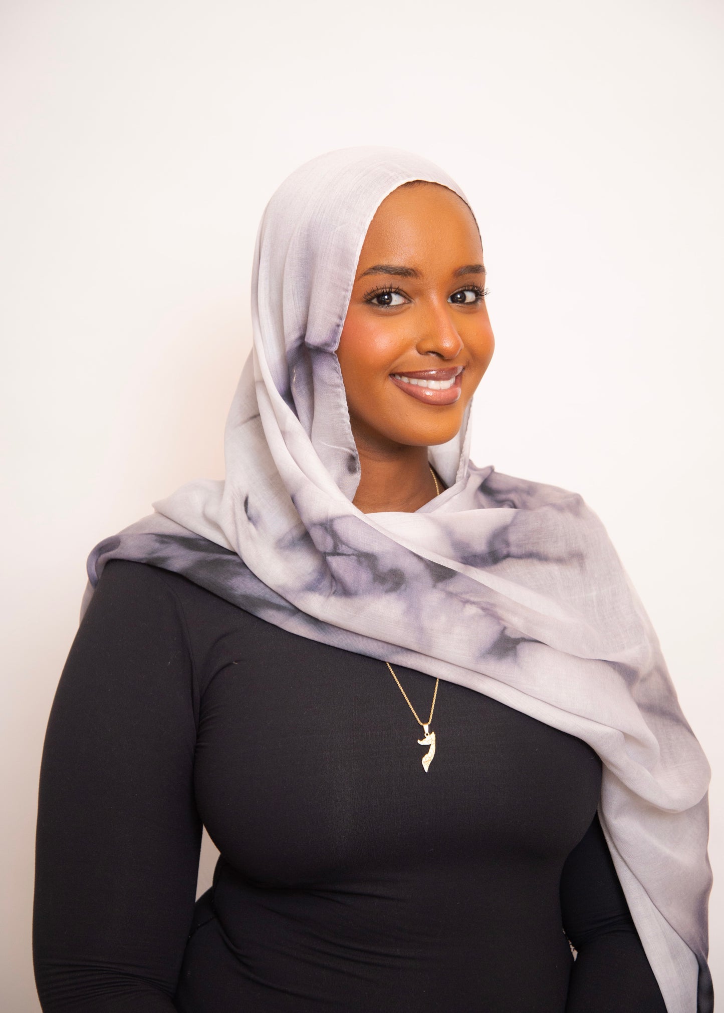 Modal Bamboo Print Hijab